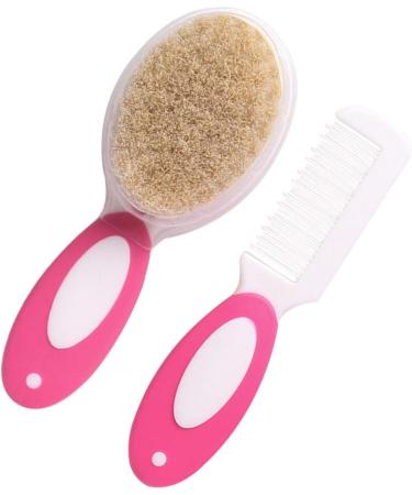 COHEALI Baby Hair Brush Set | Wooden Newborn Care Hairbrush & Comb | Soft Bristle Toddler Head Massager - Buy Online on GoSupps.com