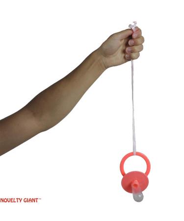 Jumbo Baby Pacifier Pink Costume Accessory - Novelty for Adults - Shop Now! - Buy Online on GoSupps.com
