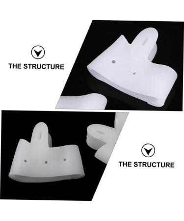 Hemoton Silicone Gel Metatarsalgia Insoles - 3 Pairs Separator Insole Set for Foot Pain Relief - Toe Separator Divider, Bunion Pad, Toe Spreader Cushion - White - Buy Online on GoSupps.com