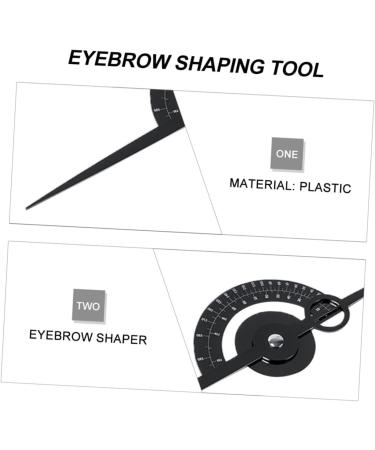 POPETPOP Eyebrow Positioning Ruler Miniature Tools Plastic Eyebrow Ruler Eyebrow Shaper Lightweight Gold - Buy Online on GoSupps.com