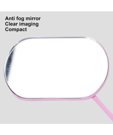 Buy Grafted Eyelash Mirror | Stainless Steel Dental Inspection Mirror | Compact Eyelash Tool for Women - Pink | International Shipping - Buy Online on GoSupps.com