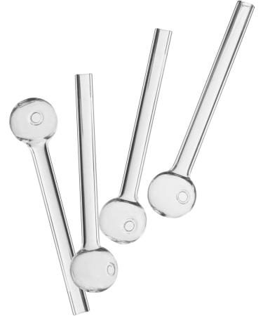 Rora 10pcs Clear Glass Oil Burner Pipe Set - High-Quality Oil Nail Pipes for Smoking - International Shipping Available - Buy Online on GoSupps.com