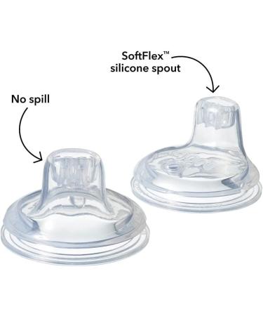 Nuby 6 Pack Replacement Silicone Spouts for No Spill Easy Grip Cup 6 Count - Best Pricing + Free Shipping - Buy Online on GoSupps.com