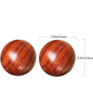Frcolor 4-Piece Solid Wood Massage Ball Set - Leg & Foot Massage Device for Muscle Relief & Fasciitis Mahogany Fitness Balls - Buy Online on GoSupps.com