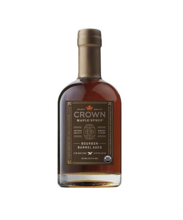 Crown Maple Bourbon Barrel Aged Organic Maple Syrup 12.7 Fl Oz (Pack of 1)