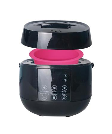 Hnsedjdh Wax Melting Pot for Candle Making LED Display for Adults Beginners EU Plug B Black