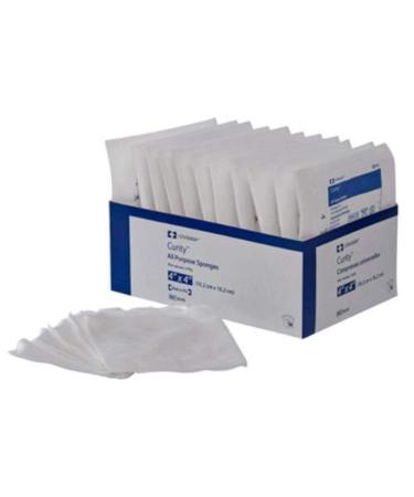 Covidien 8045 Curity All Purpose Sponges Non-Woven 4-Ply 4" x 4" Size Pack of 16