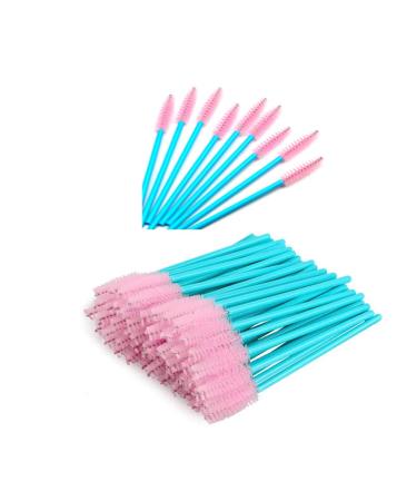 300 piece of disposable eyebrow brushes eyelash brushes for mascara eyelashes eyebrow brush disposable eyelash brush eyelash extension eyes make up tools blue - Buy Online on GoSupps.com