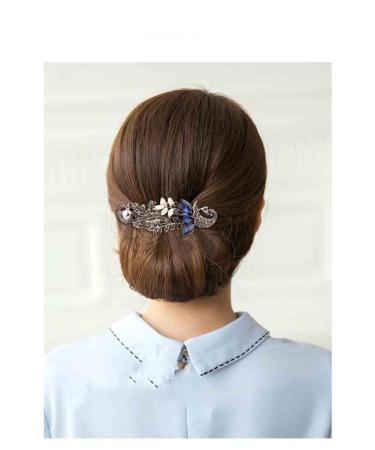 Buy Women's 5-Piece Retro Rhinestone Butterfly Hair Clips Set | Bridal Hair Accessories | International Shipping Available - Buy Online on GoSupps.com