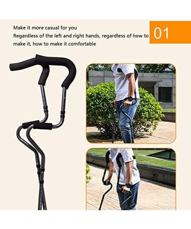 Folding Underarm Crutches Lightweight Walking Aid S-Shape Medical Crutches Anti-Slip Disabled Double Crutches for Elderly Disabled and Physically Impaired Lucky Star - Buy Online on GoSupps.com