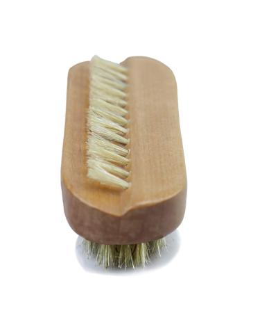 Boar Bristle Hand and Nail Brush with Wood Handle for Manicure and Pedicure - 3-3/4-Inches - Buy Online on GoSupps.com