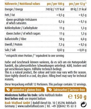 Raab Vitalfood Bio Topinambur Powder - Vegan High-Fiber Inulin Supplement (150g) - Additive-Free & Lab Tested - Buy Online on GoSupps.com