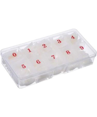 Nail products nail piece storage empty box 1000 pieces translucent digital nail piece anti falling empty box jewelry rack - Buy Online on GoSupps.com