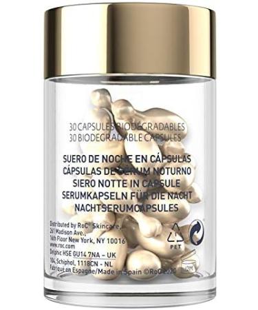 RoC Retinol Correxion Line Smoothing Night Serum Capsules Anti Wrinkle & Anti Aging Reduces Fine Lines & Wrinkles Overnight Skin Care - 30 Capsules - Buy Online on GoSupps.com
