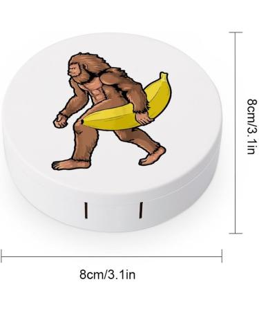Bigfoot Banana Contact Lens Travel Kit | Portable Cute Contact Box with Mirror for Daily Use - Buy Online on GoSupps.com