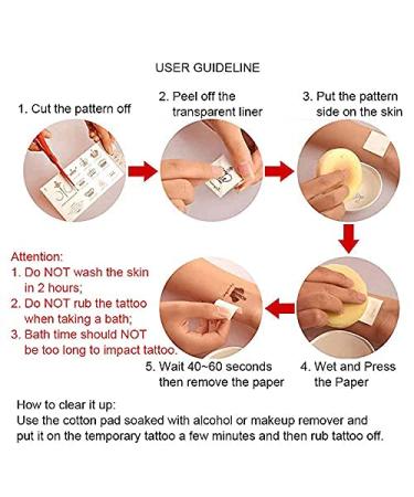 Realistic Butterfly Temporary Tattoos for Women - Long Lasting Fake Tattoo Stickers for Body and Hands - Buy Online on GoSupps.com