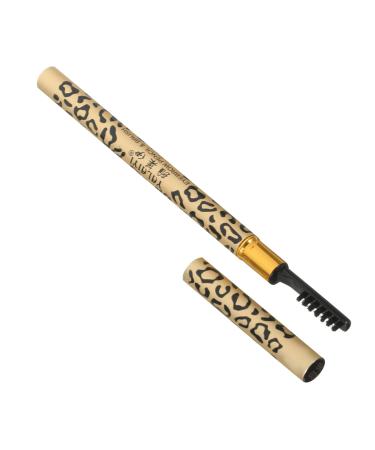TOVINANNA 2Pcs Double Head Eyebrow Pencil with Brush Waterproof Professional for Precise Shapes Fills Brows (Black)
