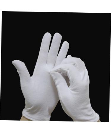 minkissy 12 Pairs Moisturizing Gloves Cotton Gloves for Women White Cotton Gloves for Dry Hands Working Cotton Gloves for Adult White Gloves Working Cotton Gloves for Men Work Gloves - Buy Online on GoSupps.com