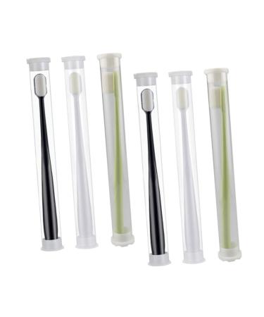 Homsfou 6st nano toothbrush for pregnant Bulk toothbrush toothbrush for gum care for babies environmentally friendly fiber wool after birth pregnant woman captivity