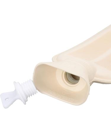 Chiciri's No-Leak Long Plush Hot Water Bag - Explosion-Protected & Stylish for Office (Pink & White) - International Shipping - Buy Online on GoSupps.com