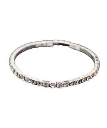 D-GROEE Women Bracelet All-Matched Noble Accessory Rhinestone Elastic Bracelet Wristband for Valentine Day 1