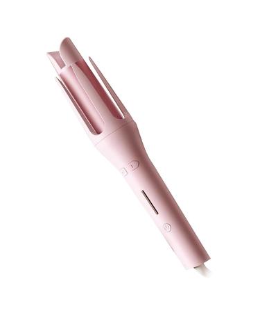 Wand Curling Iron 1 Inch Automatic Curling Iron with 4 Temperatures Produces Loose Curls Automatic Curler for Long Hair Pink