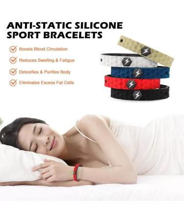 Shop Silicone Sports Bracelet for Adults - Light Blue Energy Wristband for Men & Women | Perfect Birthday Accessory - Buy Online on GoSupps.com