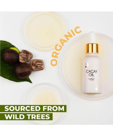 Cacay Pure Anti-Aging Oil | Natural Retinol Cacay Oil for Face & Hair | Organic Skin Oil Therapy with Vitamin E | Includes Spa Headband - Buy Online on GoSupps.com
