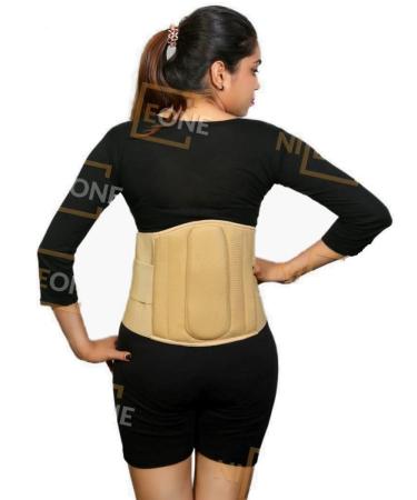 NICEONE Lumbo Sacral Belt Lower Back Brace Support/Lumbar Support Waist belt for Back Pain Relief-Compression Belt with dual Adjustable Straps Fracture Injuries for Men and Women (X-Large)