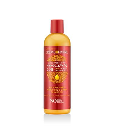 Argan Oil Shampoo by Creme of Nature, Moisture & Shine Shampoo, Sulfate Free Hair Care Formula, Nourishes, Hydrates, Detangles, 12 fl. oz. 12 Fl Oz (Pack of 1) - Buy Online on GoSupps.com