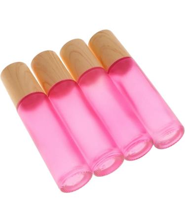 10pcs 10ml Glass Essential Oil Roller Bottles with Stainless Steel Balls and Wooden Lids - Perfect for Aromatherapy | International Shipping Available - Buy Online on GoSupps.com