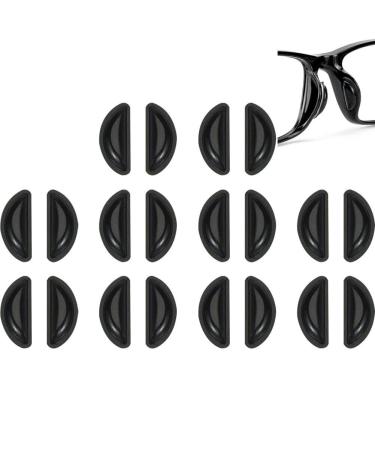 Danlai 10pairs glasses nasal cushion glue siliconnase cushion Non-slip ultra-small 1 mm nose pad for glasses sunglasses black