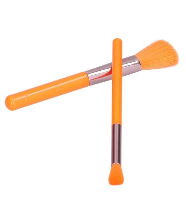 Soft Hair Eyeshadow Loose Powder Makeup Brush Set for Beginners | Orange Cosmetic Tools - Buy Now - Buy Online on GoSupps.com