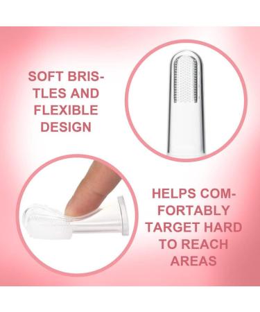 Frienda 7-Piece Pet Toothbrush Set | Double-Sided Soft Silicone Dental Brush Kit for Dogs & Cats | Curved Handle for Easy Cleaning - Buy Online on GoSupps.com