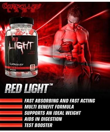 CONTROLLED LABS Red Light Supplement - Supports Ideal Weight, Digestion, Strength, and Appetite Control - 60 Servings - Buy Online on GoSupps.com