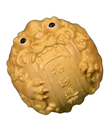 -Onament Chinese decor desktop decoration massage ball tool hand massage devices handball made of wood sport massage globe whom wan wooden ball fitness the ball roll boxwood