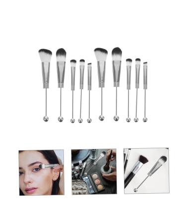 Buy 2 Sets of Metal Handle Makeup Brushes for Women | Eye Shadow Brow & Loose Powder Brush Perfect for Flawless Eye Makeup & Blush Application | High-Quality Artificial Fiber - Buy Online on GoSupps.com