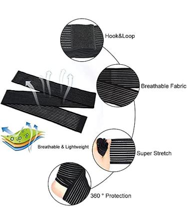 Adjustable Black Large Calf Compression Sleeve for Pain Relief & Shin Splint Support - Buy Online on GoSupps.com