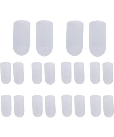 10 Pairs Silicone Toe Protector Caps - Pain Relief for Ingrown Toenails Calluses & Corns - Large Size - White - Buy Online on GoSupps.com
