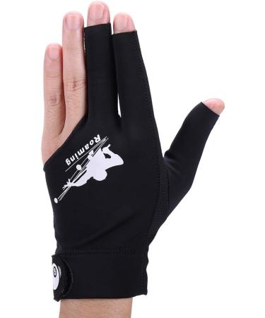 Billiard Shooters Carom Pool Snooker Cue Sport Glove - Black, Large-X-Large - Left Hand Fit for Men and Women - Buy Online on GoSupps.com