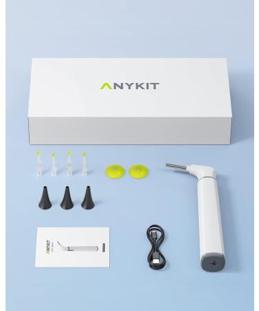 Anykit Wireless Otoscope Ear Camera - Dual View 3.9mm 720PHD WiFi Ear Scope with Ear Wax Removal Tool for Kids, Adults & Pets - Compatible with Android and iPhone - Buy Online on GoSupps.com