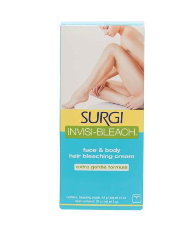 Surgi Invisi-Bleach Face & Body Hair Bleaching Cream 1.5 oz