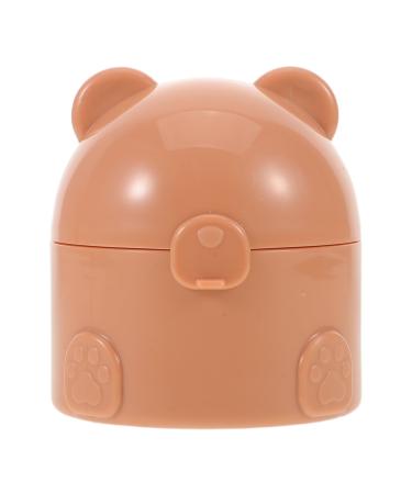 Bo te Poudre pour Gar on Fille Plastique Ours Double Couche R cipient de Voyage Portable pour Poudre Corporelle Rechargeable pour Gar on Fille N s
