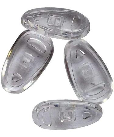 10 pairs 17 mm / 0.7'' teardrop shaped silicone eyeglass nose pads / eyeglass pads screw system - Buy Online on GoSupps.com