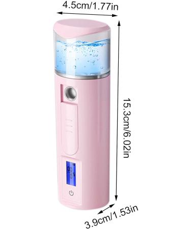 Mist Sprayer - Portable Nano Mist Sprayer with Skin Analysis - Hydrating USB Rechargeable Face Steamer for Eyelash Extensions Face Face Hydration Dyeulget Pink - Buy Online on GoSupps.com