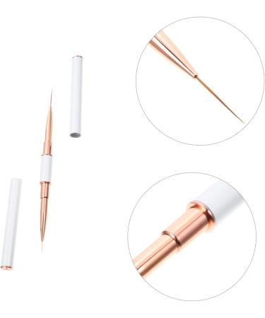 minkissy Pull Line Nail Art Pen Double- Ended Manicure Pen Nail Pens Pinceles Para U as Acrilicas Eyebrow Mark Pens Acrylic Nail Design Brush Gelt Double Head Metal White Eyebrow Pencil - Buy Online on GoSupps.com