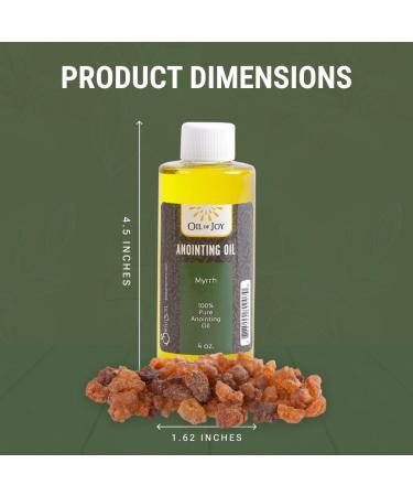 Anointing Oil Myrrh 4 Oz - Holy Oil for Prayers Church Ceremonies & Home Blessings | Symbolizes Grace & Peace - Buy Online on GoSupps.com