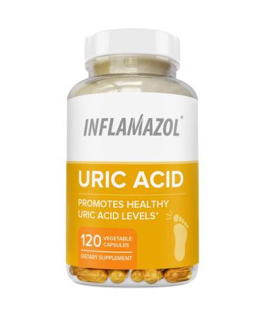 Inflamazol - Uric Acid Cleanse & Joint Support | Restore Joint Comfort Mobility Flexibility | Tart Cherry Celery Seed Turmeric & More | 120 Vegetarian Capsules