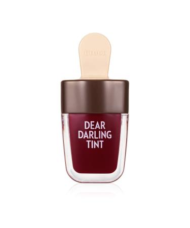 ETUDE Dear Darling Water Gel Tint Ice Cream (RD308 Honey Red) (21AD) | Vivid High-Color Lip Tint with Minerals and Vitamins from Soap Berry Extract to Moisture Your Lips RD308 Honey Red (21AD)