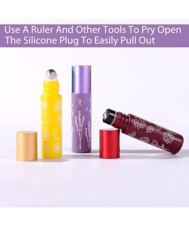 Najili 8-Piece Portable Essential Oils Set | 10ml Multicolor Glass Bottles with Stainless Steel Balls | Ideal for Oils Perfumes & Lotions - Perfect Travel Containers - Buy Online on GoSupps.com